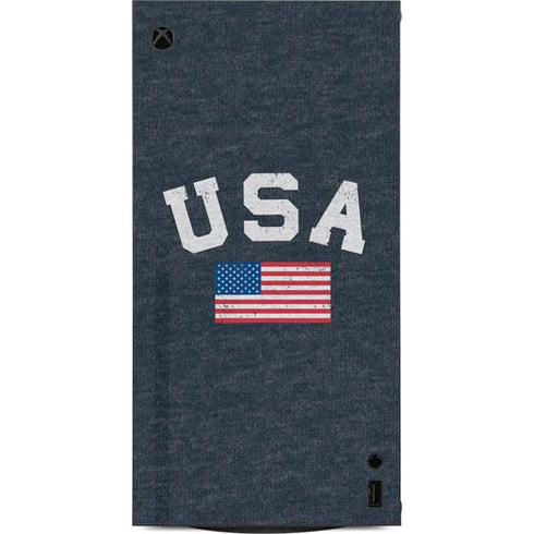 USA with American Flag XBox Series X Digital Edition Console Skin